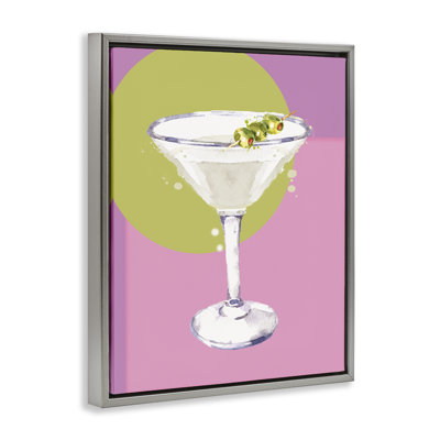 "Olive Martini Cocktail Floater", art mural par Susan Jill