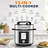 6Qt Silver Electric Pressure Cooker, 24 Cooking Programs, Touch & Dial Control, Multi-Function Smart Cooker