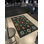 Tapis décoratif rétro à motif floral vert foncé Shubhada