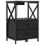 Bedside Cabinet With Charging Station With Drawer-1999001559