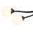Dekisha 10-Light Glass Globe Branch Linear Chandelier