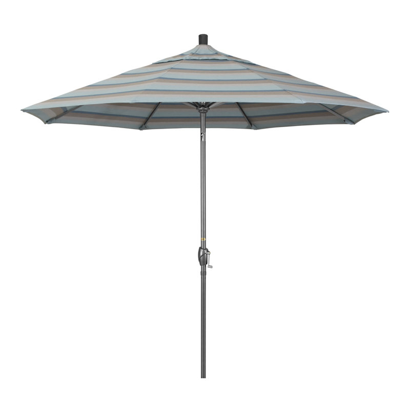 Parasol 9" Market, Bronze, Gateway Mist Sunbrella®