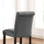 2 tabourets de comptoir gris. Bois massif avec sièges et dossiers confortables. Pieds en bois. Chaises à haut dossier légèrement incurvées. L 23 po x P 19 po x H 39,87 po. Largeur du siège 19 po, 25 po, profondeur 16,5 po. Assemblage requis. Tous-121115983