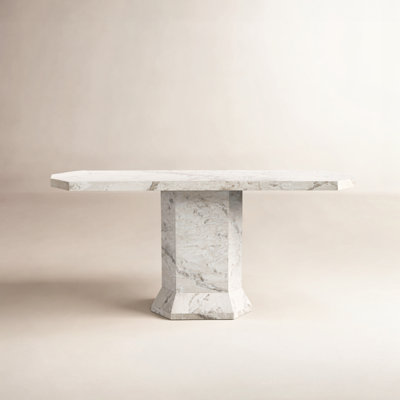Garey Argos Console Table-Sand Marble