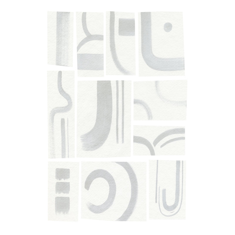 Modern Marks III by Grace Popp - Wrapped Canvas Painting, 46cm H x 30cm W