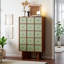 Armoire de rangement simple et rétro verte