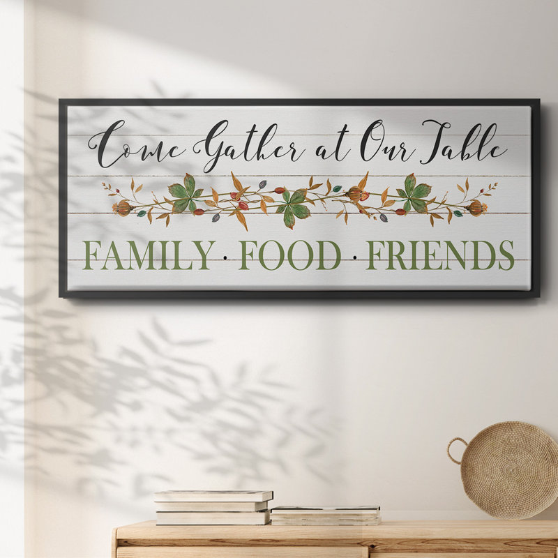 Feeding Friends I- Framed Canvas