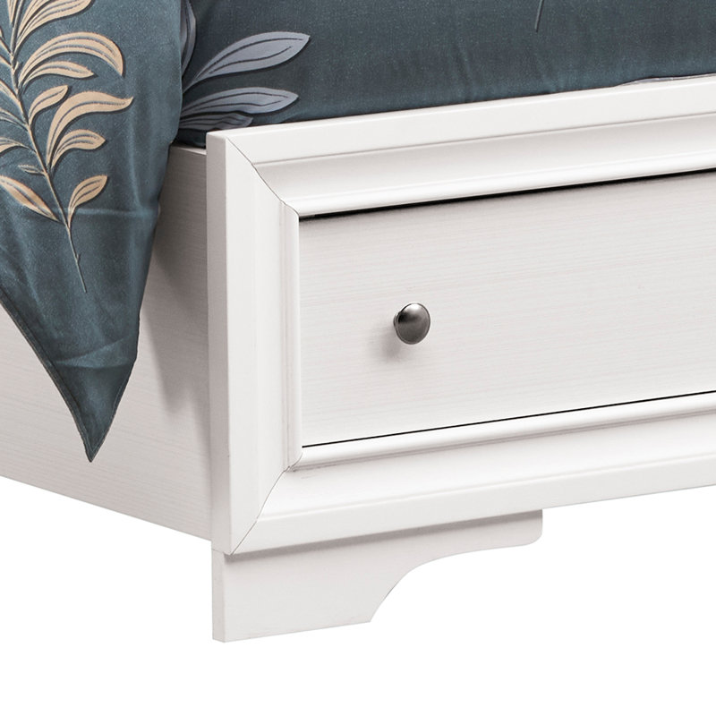 Grand lit Madrid G02390B-Qb, Blanc