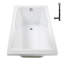 Baignoire de trempage en acrylique 72 po x 36 po, drain inclus-97545304