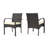 [Set Of 2]Patio PE Wicker Dining Chair-1124871237