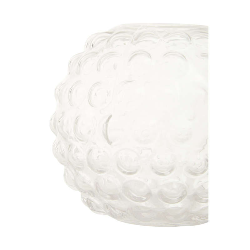 Canale Handmade Glass Table Vase, 11cm H x 14cm W x 14cm D
