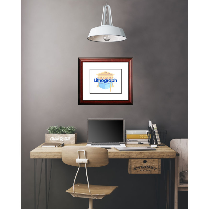 NCAA Brown Wood Matte Picture Frame with Mat
