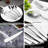 20/40-Piece Forged Stainless Steel Flatware Set – Heavy-Duty Silverware Service for 4/8, Ideal for Weddings, Banquets & Everyday Dining