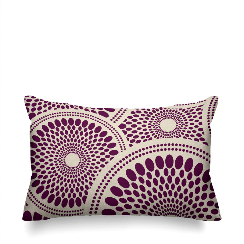 Penn Outdoor Reversible Throw Pillow, Purple
