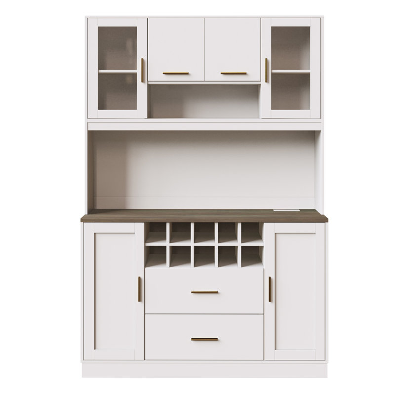 180cm Kitchen Pantry, White