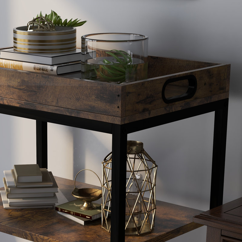 Solid Wood Top Kitchen Cart