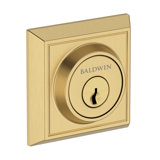 Chamfered Square Deadbolt Double Cylinder Deadbolt in Venetian Bronze