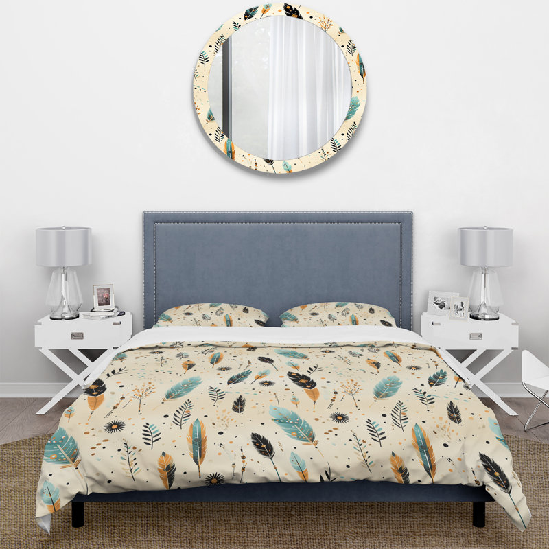 Ensemble de housse de couette Tribal Oasis Boho, Housse de couette pour très grand lit et 2 très