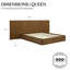 Lit en bois massif cannelé Ellison noyer-207230649-207267093