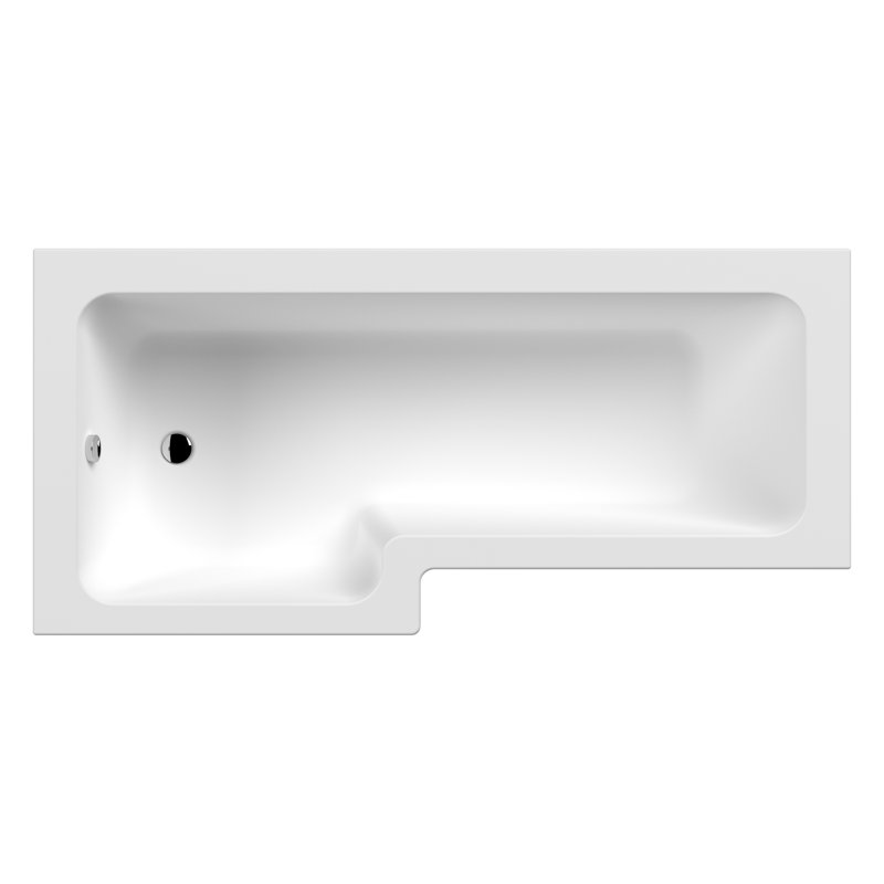 1800mm x 850mm Surface / Recess Soaking Acrylic Bathtub