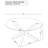 Alexa Chrome 3-piece Round Coffee and End Table Set