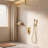 10 inch Gold Brass Ceiling Mounted Shower System Combo Set with Handheld Shower Head