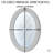 Rubie Manufactured Wood, Glass Oval Wall Mirror-2062450047