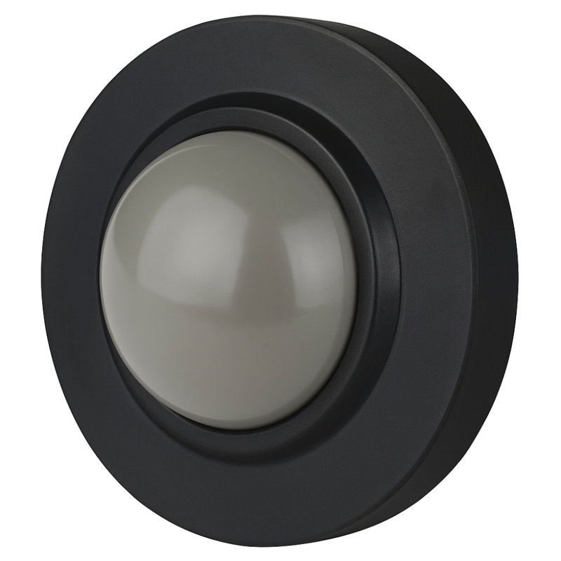 Black Concave Wall Mounted Door Stop