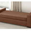 Repose-pieds en similicuir brun élégant et durable-129756822-129756823