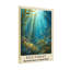 Paysage et nature Scène sous-marine de forêt de varech avec soleil et poissons