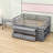 Eli Kids 4 Drawers Wooden Loft Bed with Desk and Shelves-1164771457-1164771458