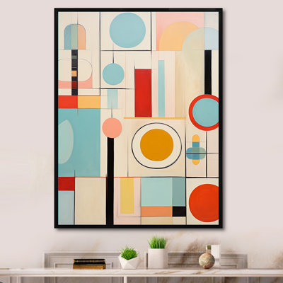 «Ingleton Colorful Mid Century Mod Geometrics II - Abstract Midcentury», art mural