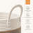 Woven Cotton Rope Storage Basket - Large Laundry Organizer For Baby Blankets, Toys, And Nursery Essentials, Durable And Stylish Home Decor-114608933