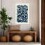 Indigo, arrangement floral classique rétro, art mural nature-129772855