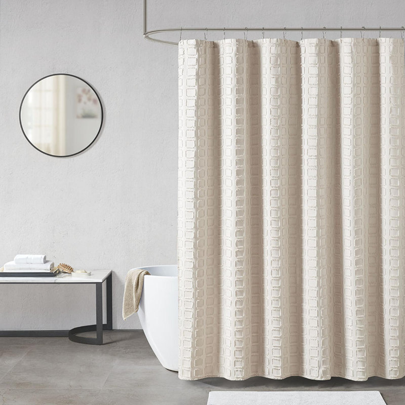 Rideau de douche tissé à pince, Sable
