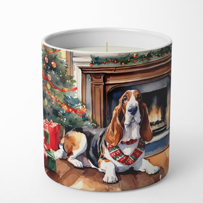 Christmas Tree Scented Tumbler Candle with Ceramic Holder
