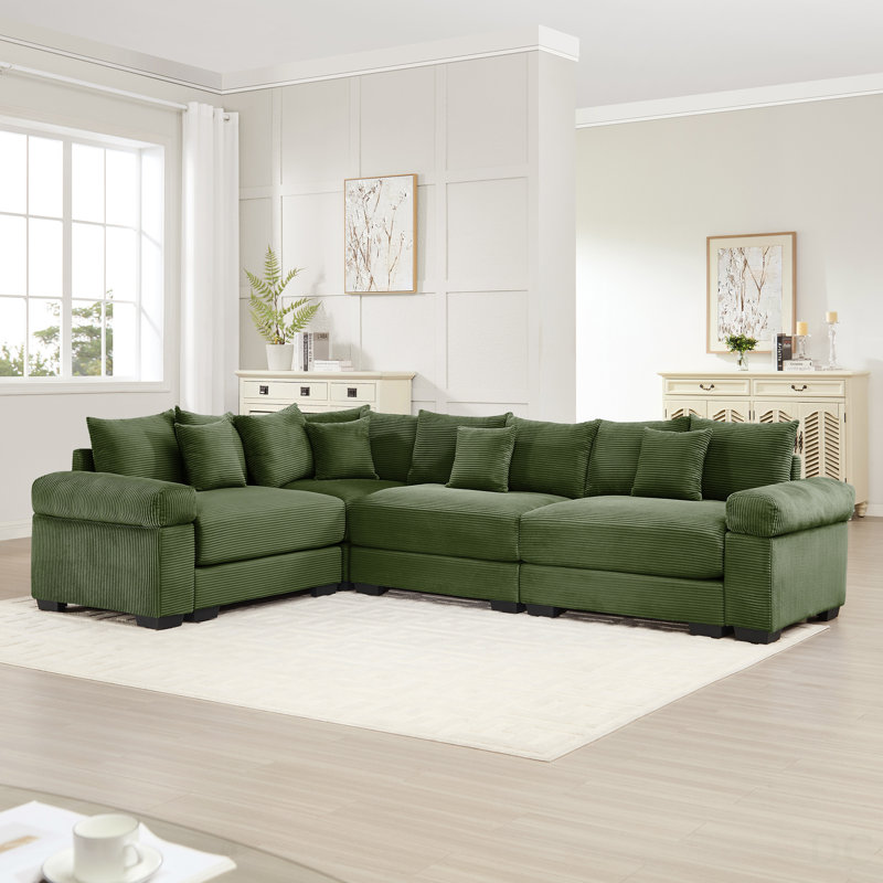 Canapé modulaire surdimensionné Cloud, Vert