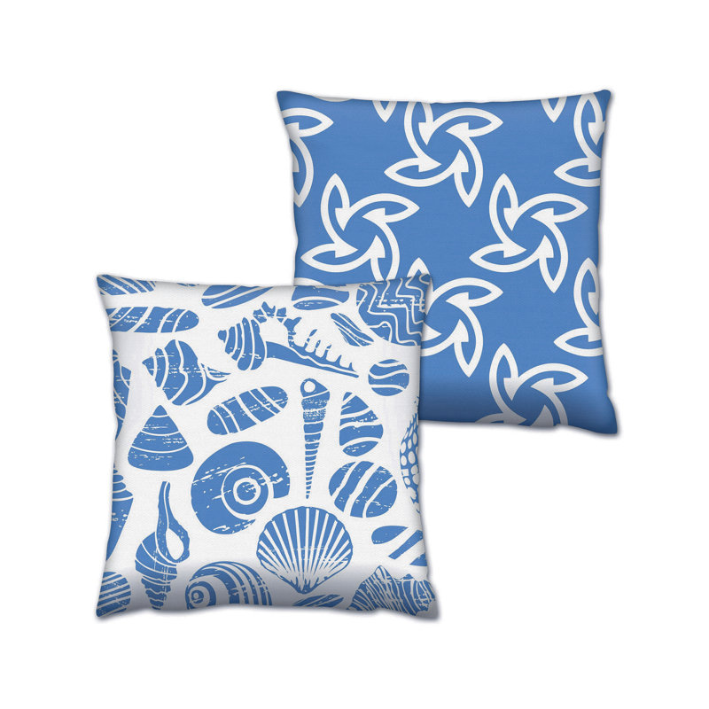 Outdoor Reversible Throw Pillow