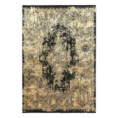 Ahadzi Shinny Medallion Black/Gold Rug