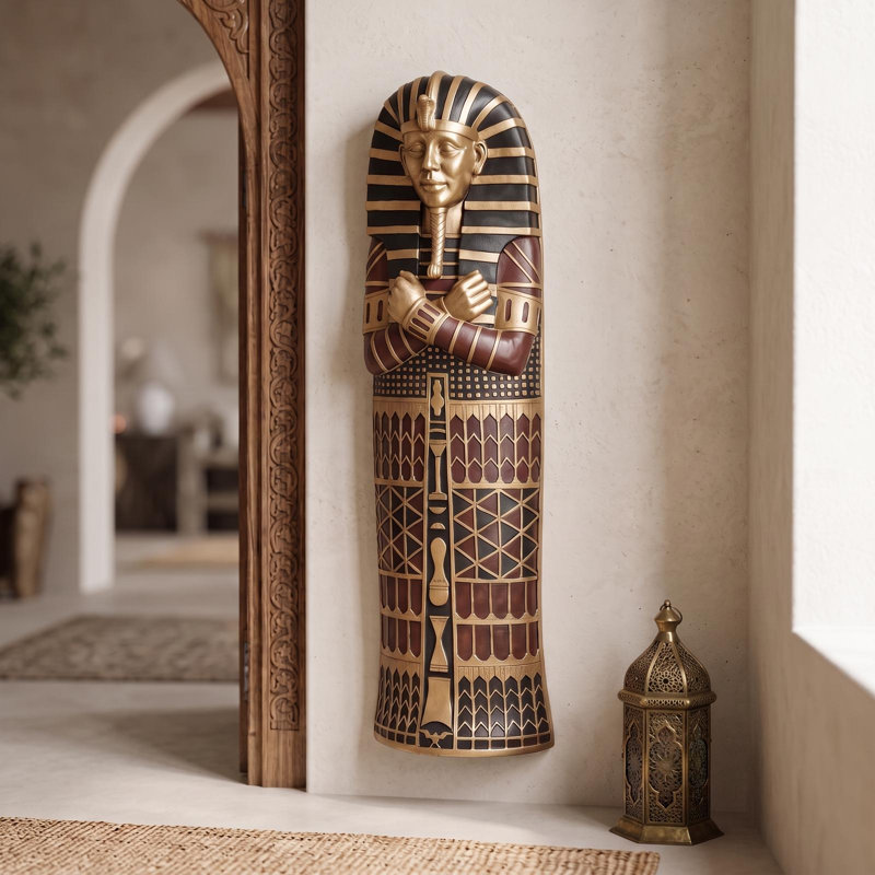 King Tut Sarcophagus Wall Sculpture