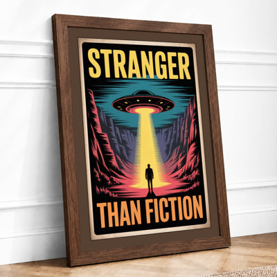 Stranger Than Fiction Retro - Framed Print