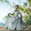 Lady Leaf Dress Decorative Bird Feeder