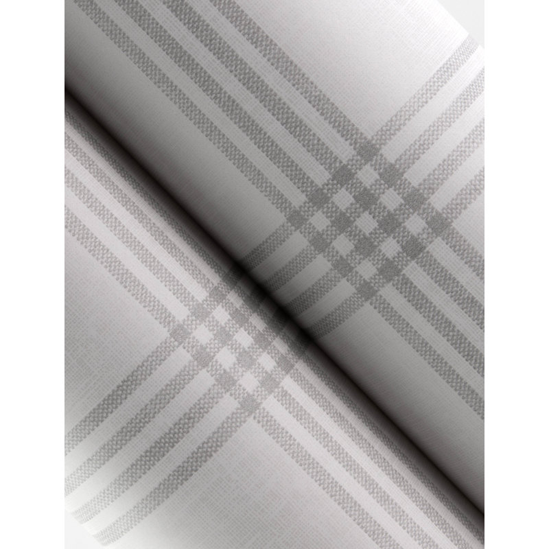 Twain  Plaid Wallpaper, Gray