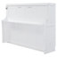 Lit double, couleur blanche, bureau hydraulique pliable, peu encombrant pour les petits appartements, support de 600 lb, espaces de rangement pour matelas intégrés,-367398018-367398017