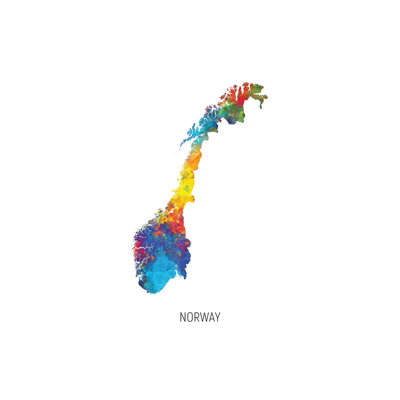 MTO3073-Carte de la Norvège