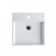 WS Bath Collections Unlimited 18.3'' Ceramic Square Bathroom Sink with Overflow