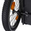 Chariot pour chien avec bicyclette, adapté aux petits et moyens animaux, cadre de chariot pliant facile, roue à dégagement rapide, plancher antidérapant, laisse intérieure-128504361