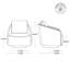 Fauteuil demi-tonneau pivotant l 32 po Nieve-1207621192