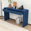 Console rustique en bois minimaliste avec tiroirs de rangement, pieds réglables et bords arrondis-1620162588
