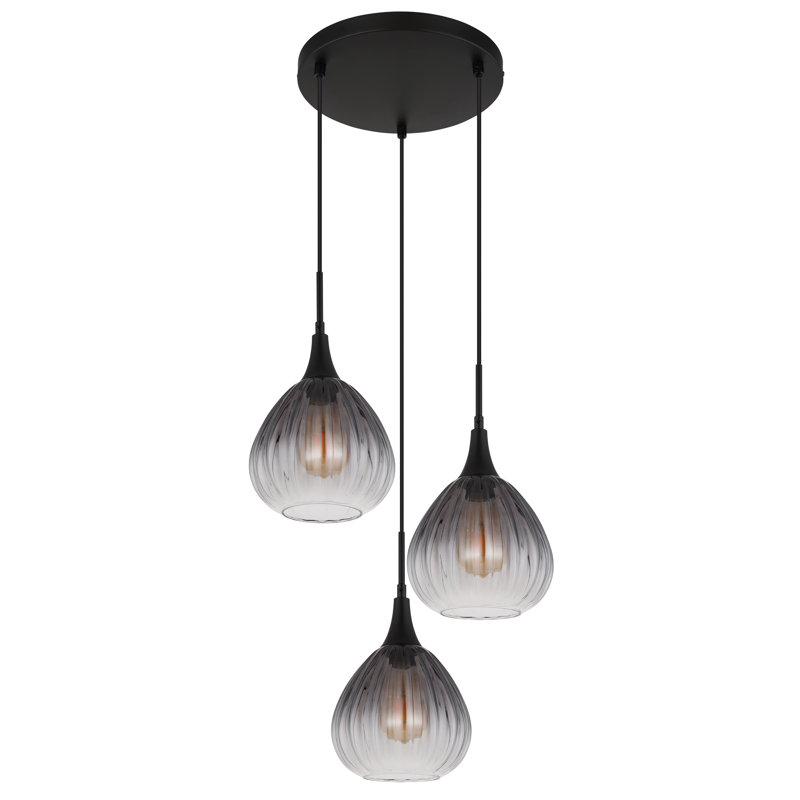 Dannelle 3 - Light Matte Black Pendant